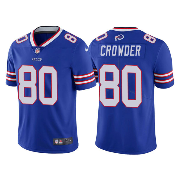 Mens Buffalo Bills #80 Jamison Crowder Nike Royal Team Color Vapor Limited Jersey