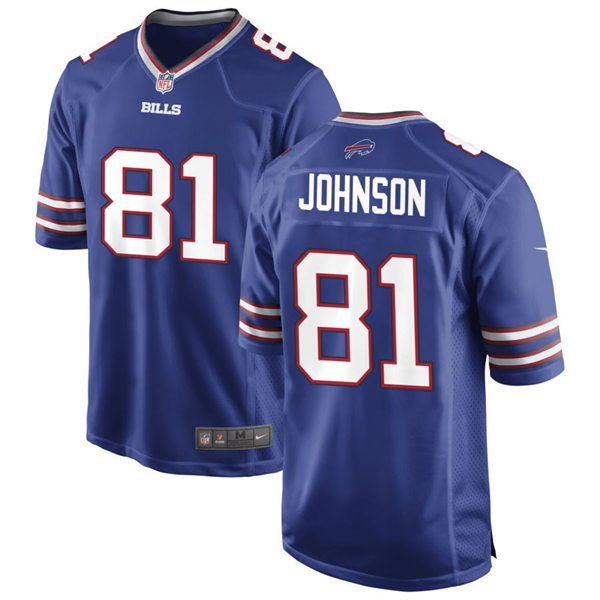 Mens Buffalo Bills #81 KeeSean Johnson Nike Royal Team Color Vapor Limited Jersey