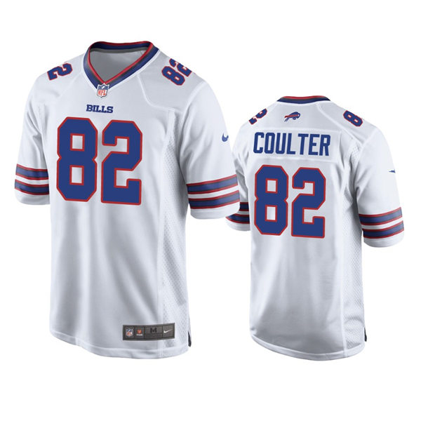 Mens Buffalo Bills #82 Isaiah Coulter Nike White Away Vapor Limited Jersey