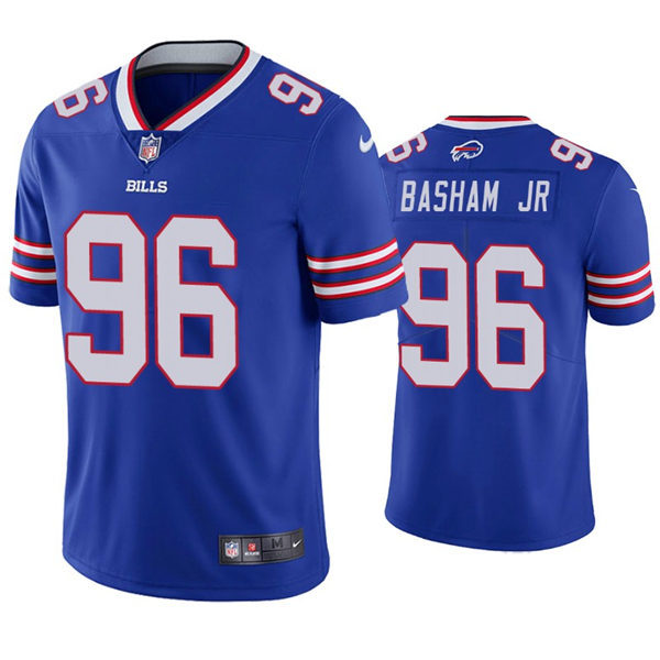 Mens Buffalo Bills #96 Carlos Basham Jr. Nike Royal Vapor Limited Jersey