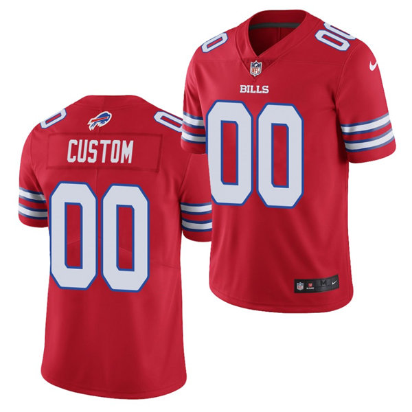 Mens Buffalo Bills Custom Terrell Owens Cookie Gilchrist Booker Edgerson Bruce Smith Nike Red Color Rush Jersey