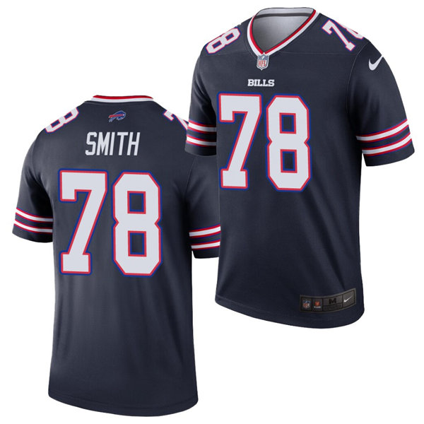 Mens Buffalo Bills Retired Player #78 Bruce Smith Nike Navy Inverted Legend Jersey