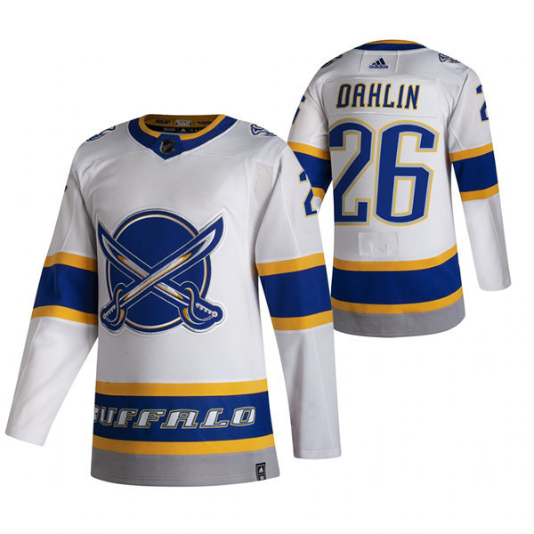 Mens Buffalo Sabres #26 Rasmus Dahlin Adidas 2020-21 NHL Reverse Retro Special Edition Stitched Jersey