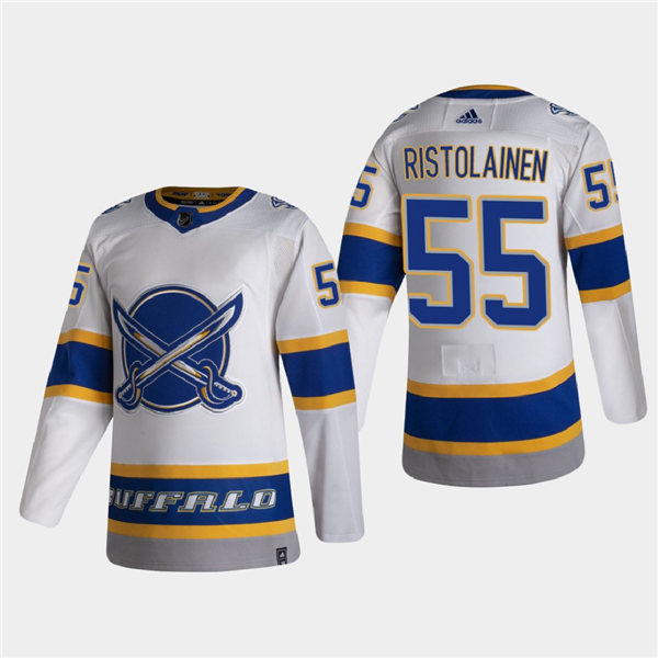 Mens Buffalo Sabres #55 Rasmus Ristolainen 2021 Season Reverse Retro Authentic Special Edition White Stitched Jersey