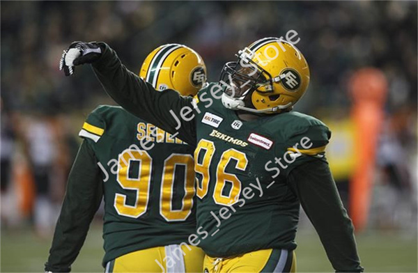 Mens CFL Edmonton Elks Custom 2020 New Era Third Green EE Football Jerseys