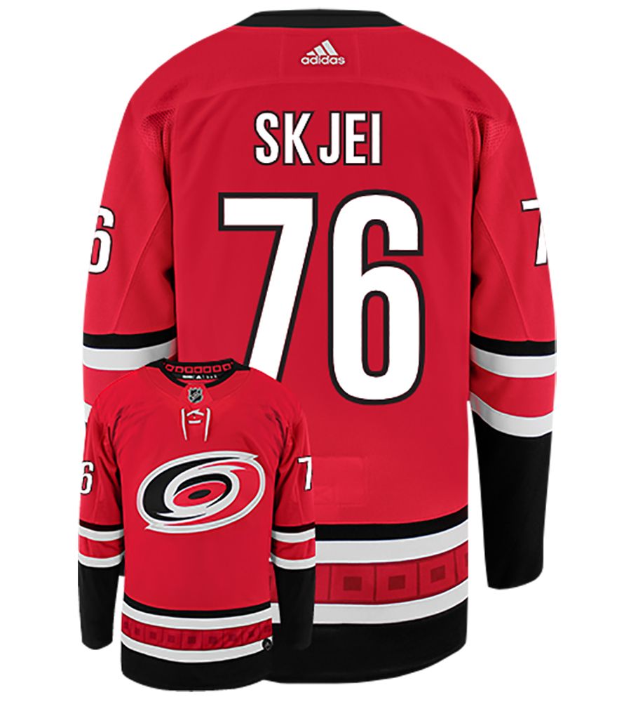 Mens Carolina Hurricanes #76 Brady Skjei adidas Home Red Stitched Jersey