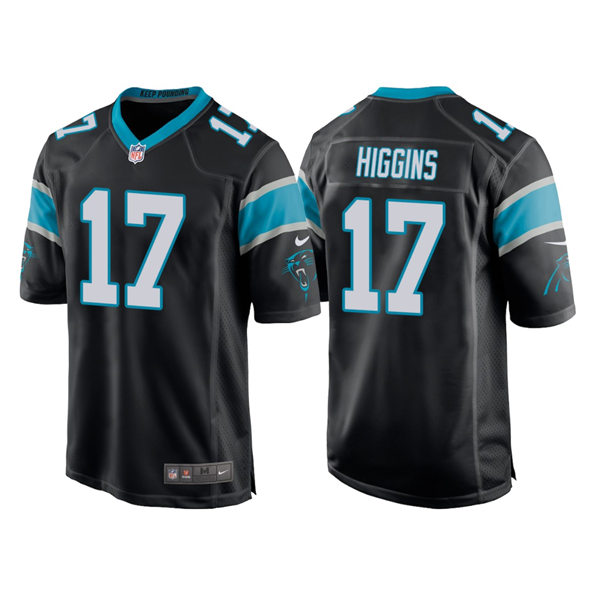 Mens Carolina Panthers #17 Rashard Higgins Nike Black Vapor Untouchable Limited Jersey