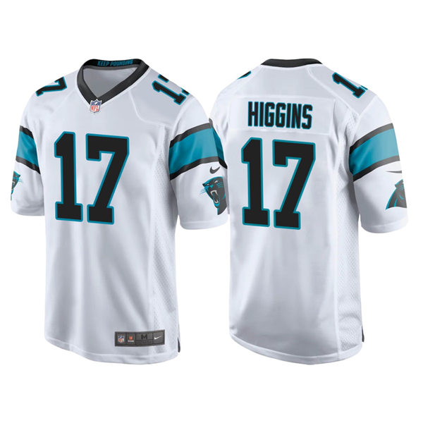 Mens Carolina Panthers #17 Rashard Higgins Nike White Vapor Untouchable Limited Jersey