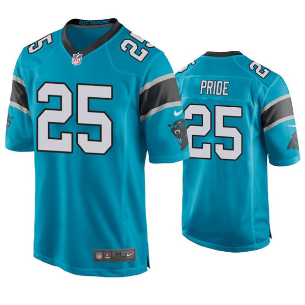 Mens Carolina Panthers #25 Troy Pride Jr. Nike Blue Vapor Untouchable Limited Jersey