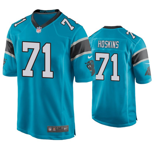 Mens Carolina Panthers #71 Phil Hoskins Nike Blue Vapor Untouchable Limited Jersey