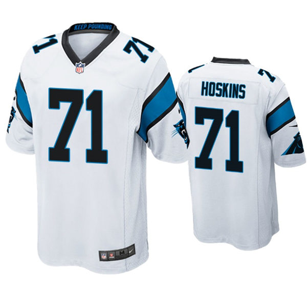 Mens Carolina Panthers #71 Phil Hoskins Nike White Vapor Untouchable Limited Jersey