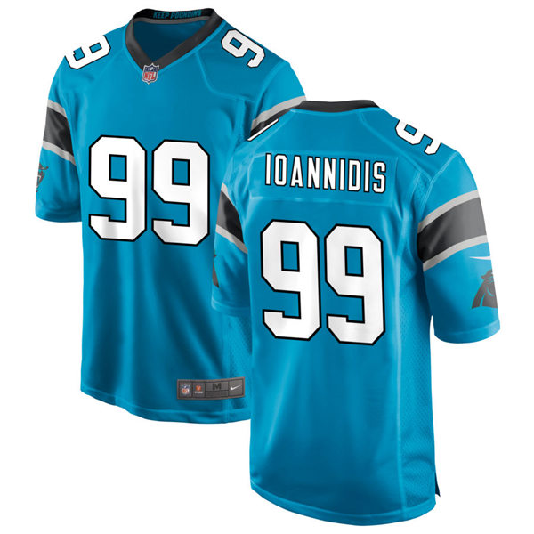 Mens Carolina Panthers #99 Matt Ioannidis Nike Blue Vapor Untouchable Limited Jersey