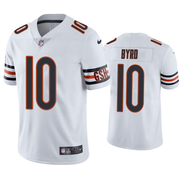 Mens Chicago Bears #10 Damiere Byrd Nike White Vapor Untouchable Limited Jersey