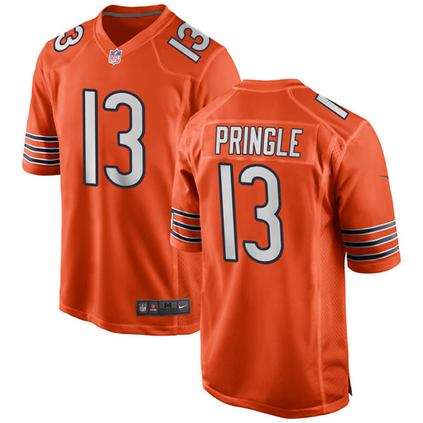 Mens Chicago Bears #13 Byron Pringle Nike Orange Alternate Untouchable Limited Jersey