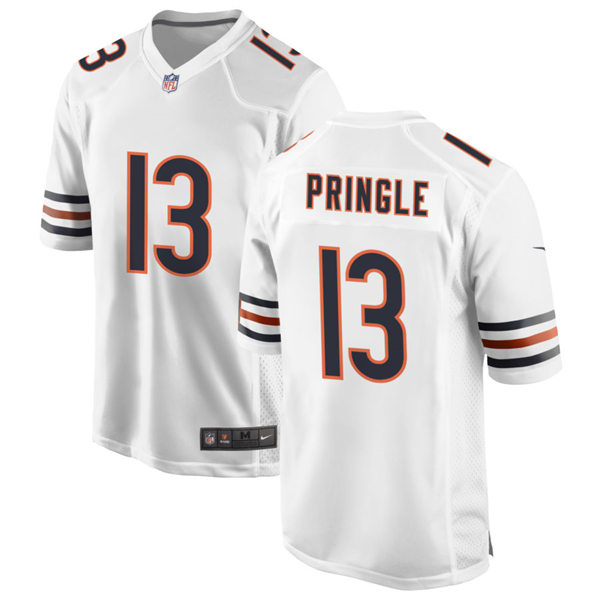Mens Chicago Bears #13 Byron Pringle Nike White Vapor Untouchable Limited Jersey