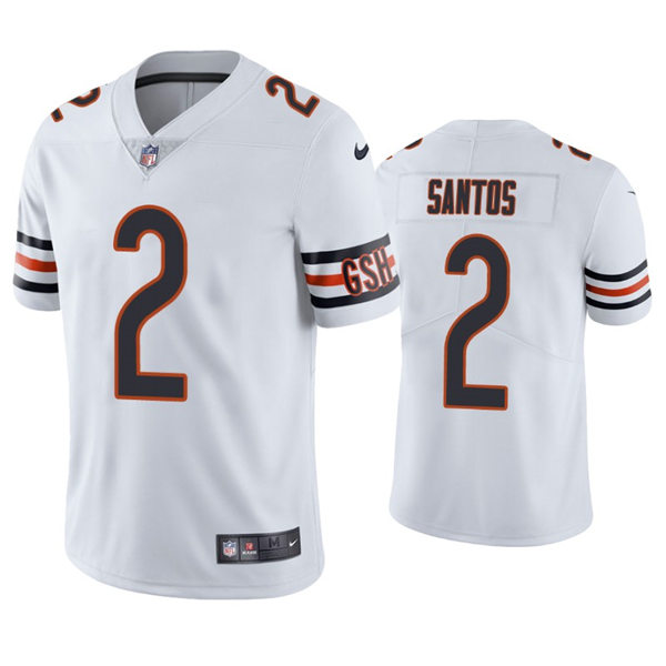 Mens Chicago Bears #2 Cairo Santos Nike White Vapor Untouchable Limited Jersey