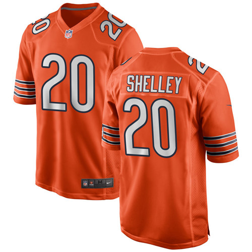 Mens Chicago Bears #20 Duke Shelley Nike Orange Alternate Untouchable Limited Jersey