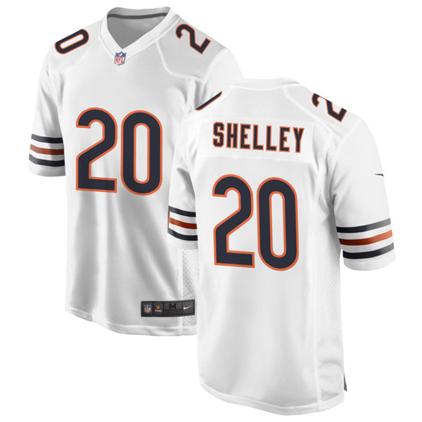 Mens Chicago Bears #20 Duke Shelley Nike White Vapor Untouchable Limited Jersey