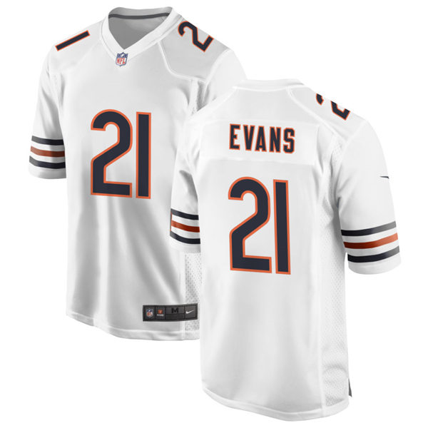 Mens Chicago Bears #21 Darrynton Evans Nike White Vapor Untouchable Limited Jersey