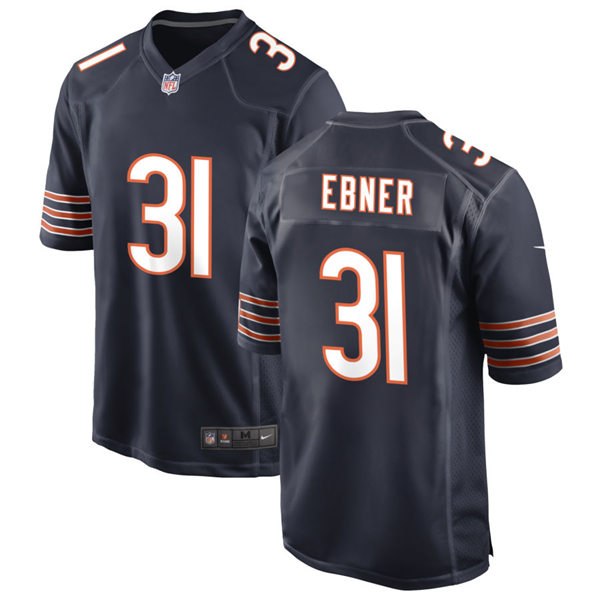 Mens Chicago Bears #31 Trestan Ebner Nike Navy Vapor Untouchable Limited Jersey