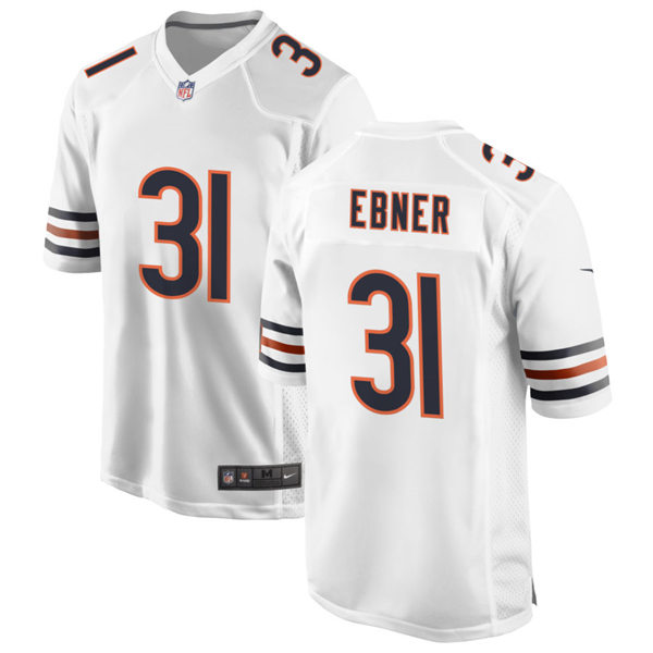 Mens Chicago Bears #31 Trestan Ebner Nike White Vapor Untouchable Limited Jersey