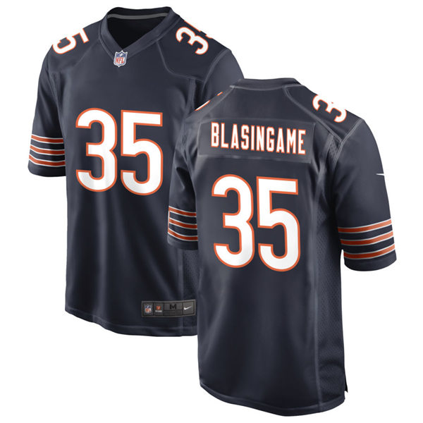 Mens Chicago Bears #35 Khari Blasingame Nike Navy Vapor Untouchable Limited Jersey