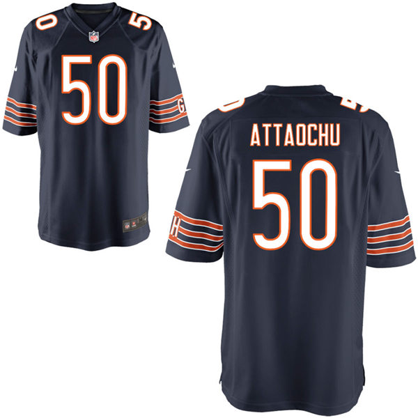 Mens Chicago Bears #50 Jeremiah Attaochu Nike Navy Vapor Untouchable Limited Jersey