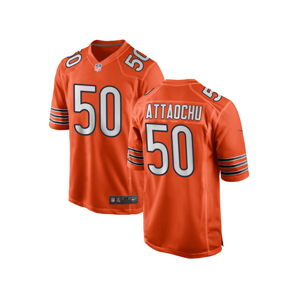 Mens Chicago Bears #50 Jeremiah Attaochu Nike Orange Alternate Untouchable Limited Jersey