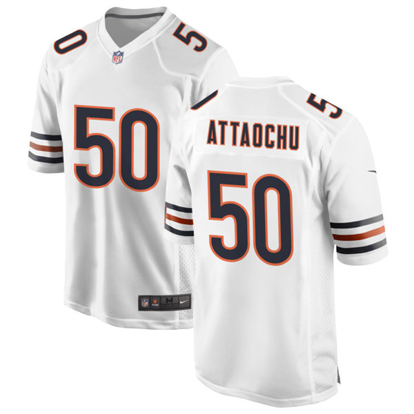 Mens Chicago Bears #50 Jeremiah Attaochu Nike White Vapor Untouchable Limited Jersey
