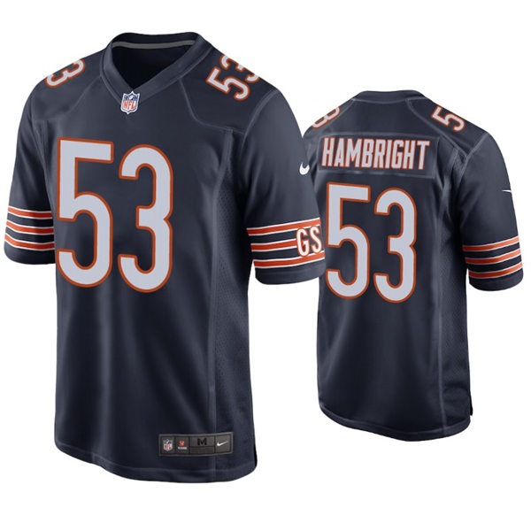 Mens Chicago Bears #53 Arlington Hambright Nike Navy Vapor Untouchable Limited Jersey