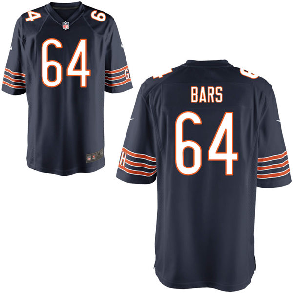 Mens Chicago Bears #64 Alex Bars Nike Navy Vapor Untouchable Limited Jersey