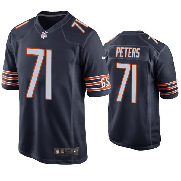 Mens Chicago Bears #71 Jason Peters Nike Navy Vapor Untouchable Limited Jersey