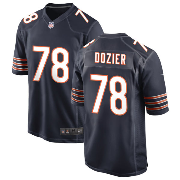 Mens Chicago Bears #78 Dakota Dozier Nike Navy Vapor Untouchable Limited Jersey