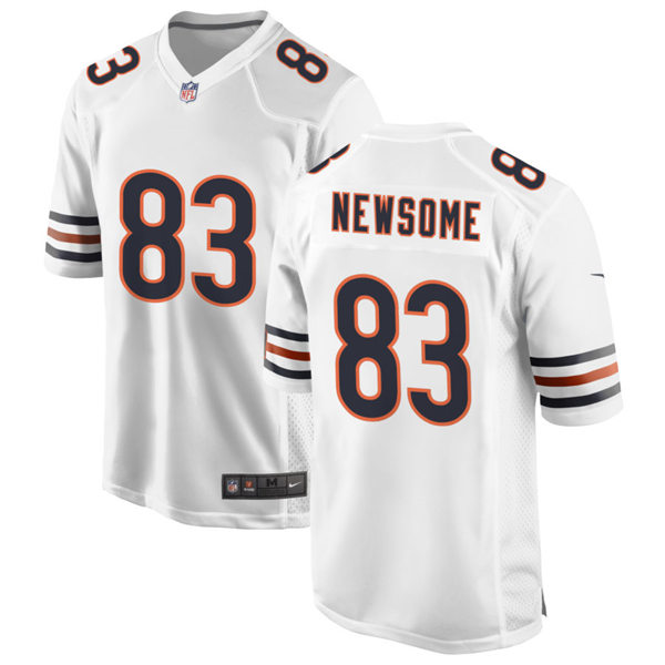 Mens Chicago Bears #83 Dazz Newsome Nike White Vapor Untouchable Limited Jersey