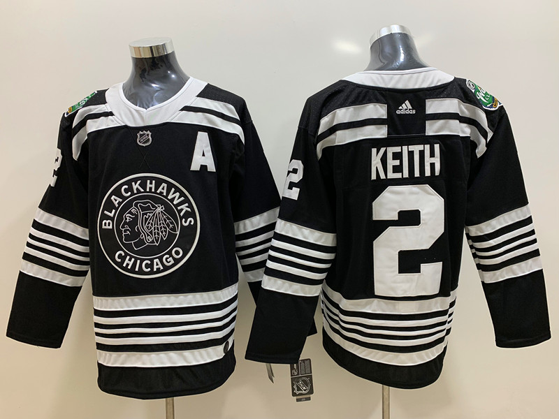 Mens Chicago Blackhawks #2 Duncan Keith Adidas 2019 NHL Winter Classic Stitched Jersey