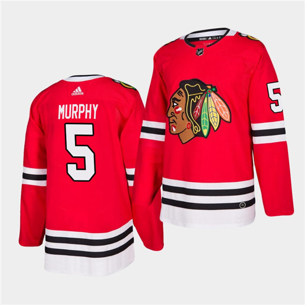 Mens Chicago Blackhawks #5 Connor Murphy Stitched Adidas Home Red Stitched Jersey