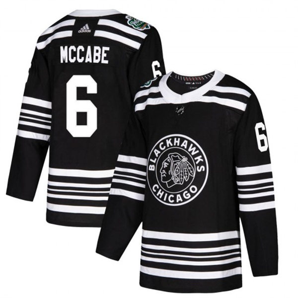 Mens Chicago Blackhawks #6 Jake McCabe Adidas 2019 NHL Winter Classic Stitched Jersey