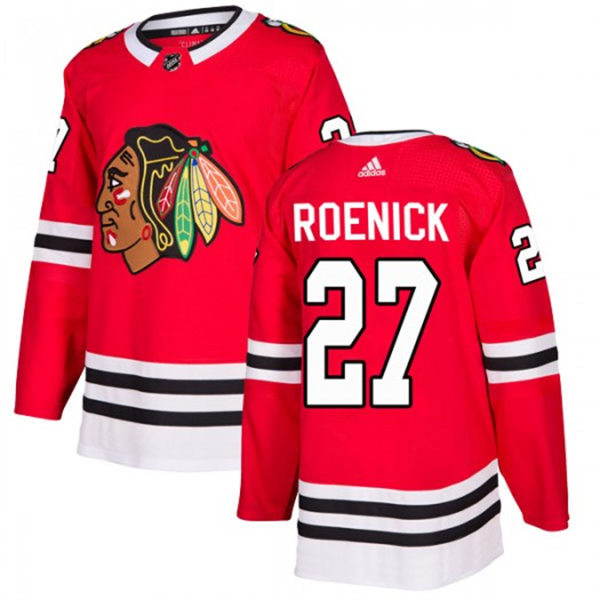 Mens Chicago Blackhawks Retired Player #27 Jeremy Roenick Adidas Stitched Home Red Stitched Jersey