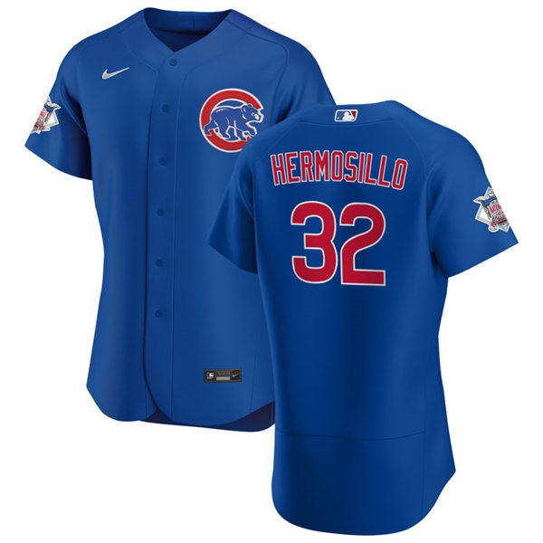 Mens Chicago Cubs #32 Michael Hermosillo Nike Royal Alternate Flex Base Player Jersey