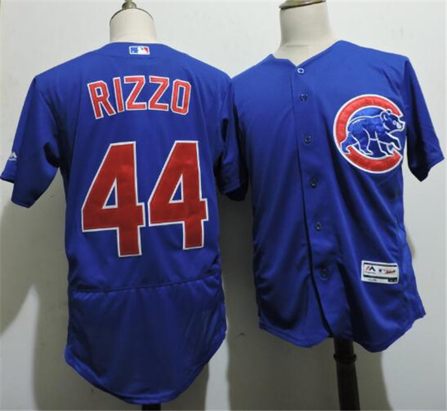 Mens Chicago Cubs #44 Anthony Rizzo Majestic Royal Flex Base Player Jerseys