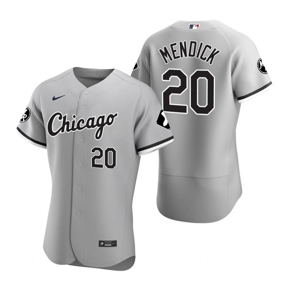 Mens Chicago White Sox #20 Danny Mendick Nike Gray Road FlexBase Jersey