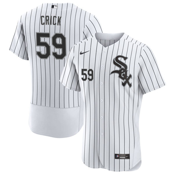 Mens Chicago White Sox #59 Kyle Crick White Home Flex Base Player Jersey