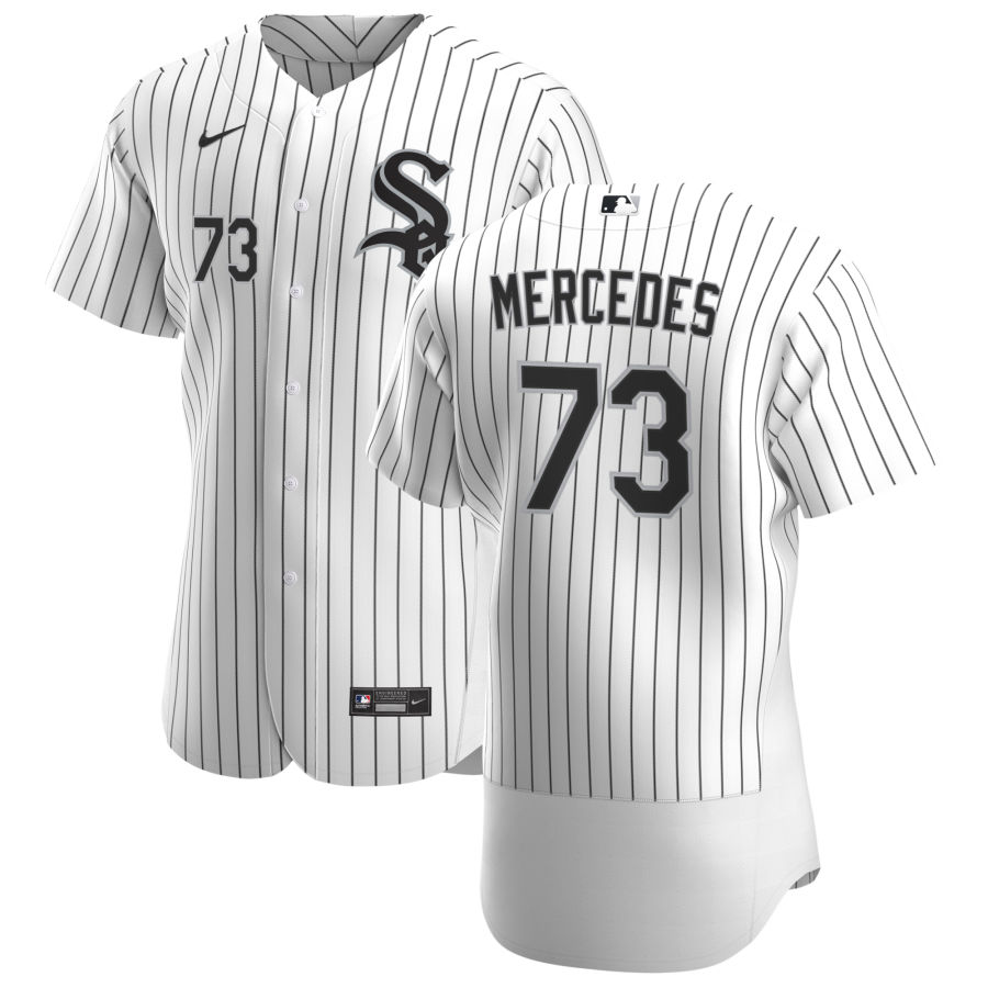 Mens Chicago White Sox #73 Yermin Mercedes Nike White Home FlexBase Jersey