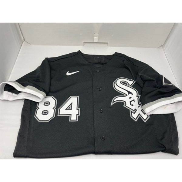 Mens Chicago White Sox #84 Dylan Cease Nike Black Alternate FlexBase Player Jersey