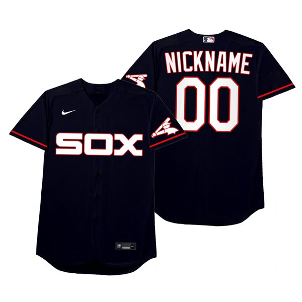 Mens Chicago White Sox Custom Frank Thomas Bo Jackson Michael Jordan Dick Allen MARK BUEHRLE Nike Navy 2021 Players' Weekend Nickname Jersey