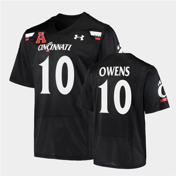 Mens Cincinnati Bearcats #10 Brig OwensUnder Armour Black College Football Game Jersey