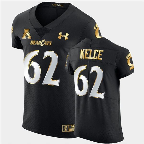 Mens Cincinnati Bearcats #62 Jason Kelce Under Armour Black College Football Game Jersey