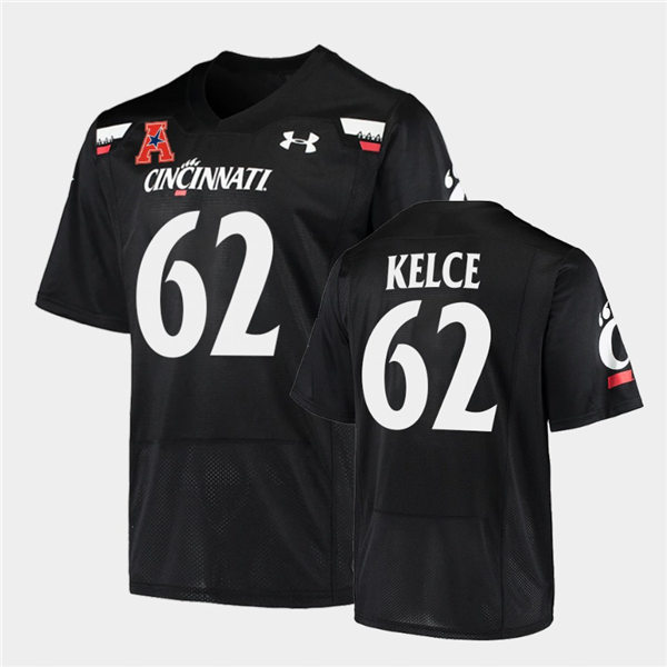 Mens Cincinnati Bearcats #62 Jason Kelce Under Armour Black College Football Game Jersey1