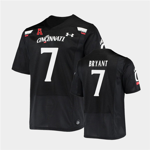 Mens Cincinnati Bearcats #7 Coby Bryant Under Armour Black College Football Game Jersey