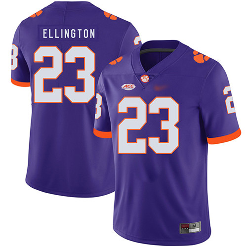Mens Clemson Tigers #23 Andre Ellington Nike Purple College Football Game Jersey